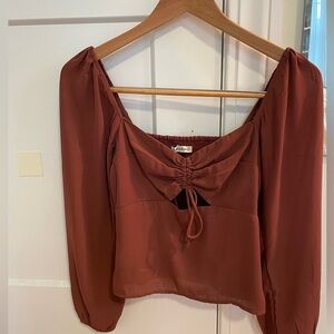 Abercrombie & Fitch Going Out Long Sleeve Top